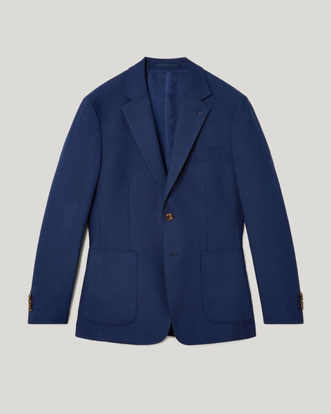 Slim Stretch Blazer, Navy, hi-res